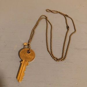 Fearless Giving Keys Gold Necklace